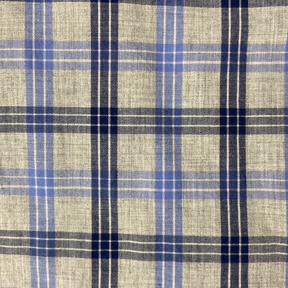 Bonobos Men's Slim-Fit Gray and Blue Plaid Button Down Long Sleeve Shirt. Sz: S - Picture 2 of 9